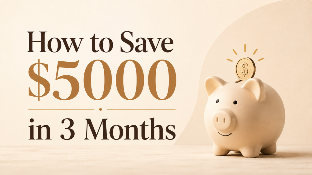 how to save 5000 in 3 months